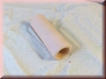 Tonröhre cremefarben ca. 6 cm Länge ca. 2 cm Durchmesser